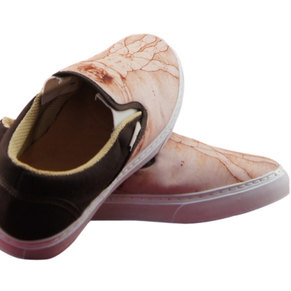 MEN'S PRINTED CANVAS SNEAKERS "DA VINCI VITRUVIAN" - Picture 2 of 5